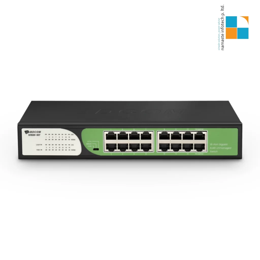 BDCOM S1500-16T – 16-Port Managed Gigabit Ethernet Switch