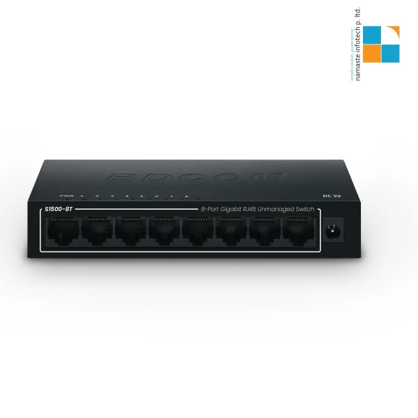 BDCOM S1500-8T – 8-Port Managed Gigabit Ethernet Switch