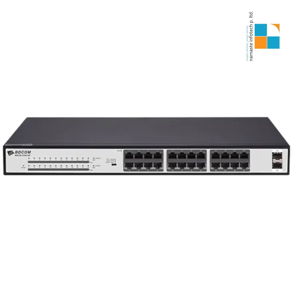 BDCOM S1526D Switch unmanaged 24 ports 1000M TX, 2 ports 1000M SFP
