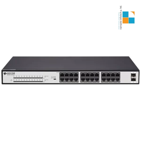 BDCOM S1526D Switch unmanaged 24 ports 1000M TX, 2 ports 1000M SFP