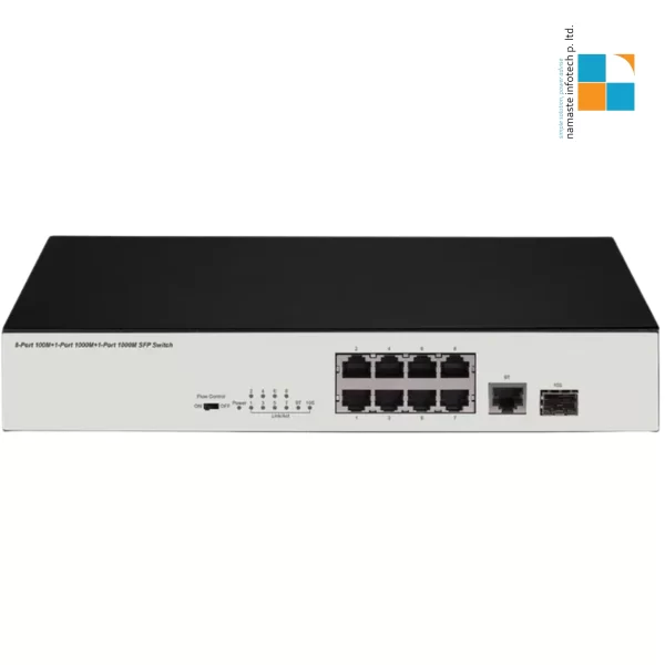 BDCOM S1210C Switch unmanaged 8 ports 100M,1GB Eth, 1GB SFP