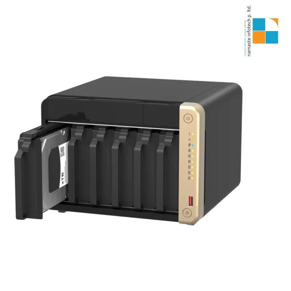 QNAP TS-664-8G 6 bay Table Top NAS - Image 3