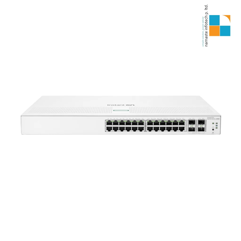 Aruba HPE Networking Instant On Switch Series 1930 24G 4SFP/SFP+ Switch- Non POE