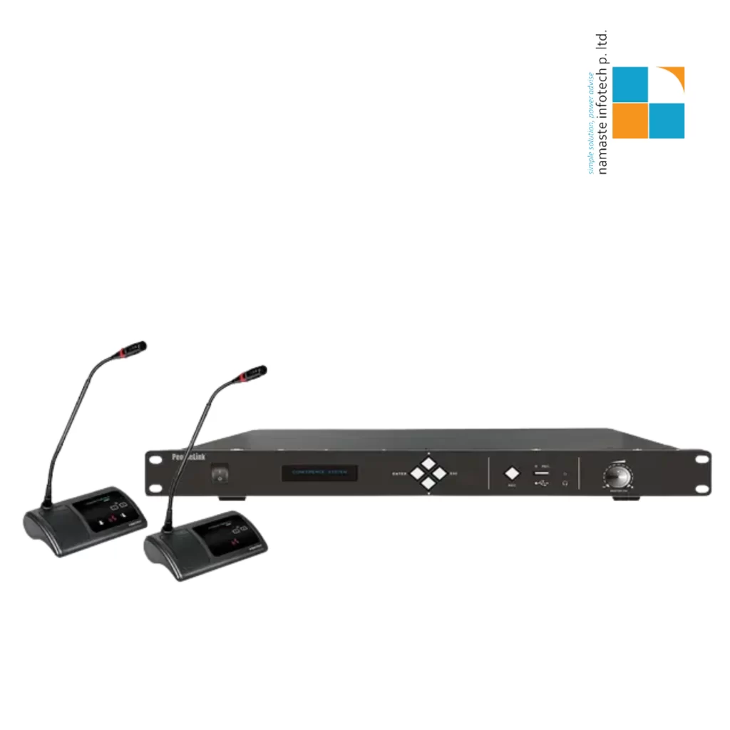 PeopleLink MultiChannel AIO-DSP-100W with 2 Handheld Mics