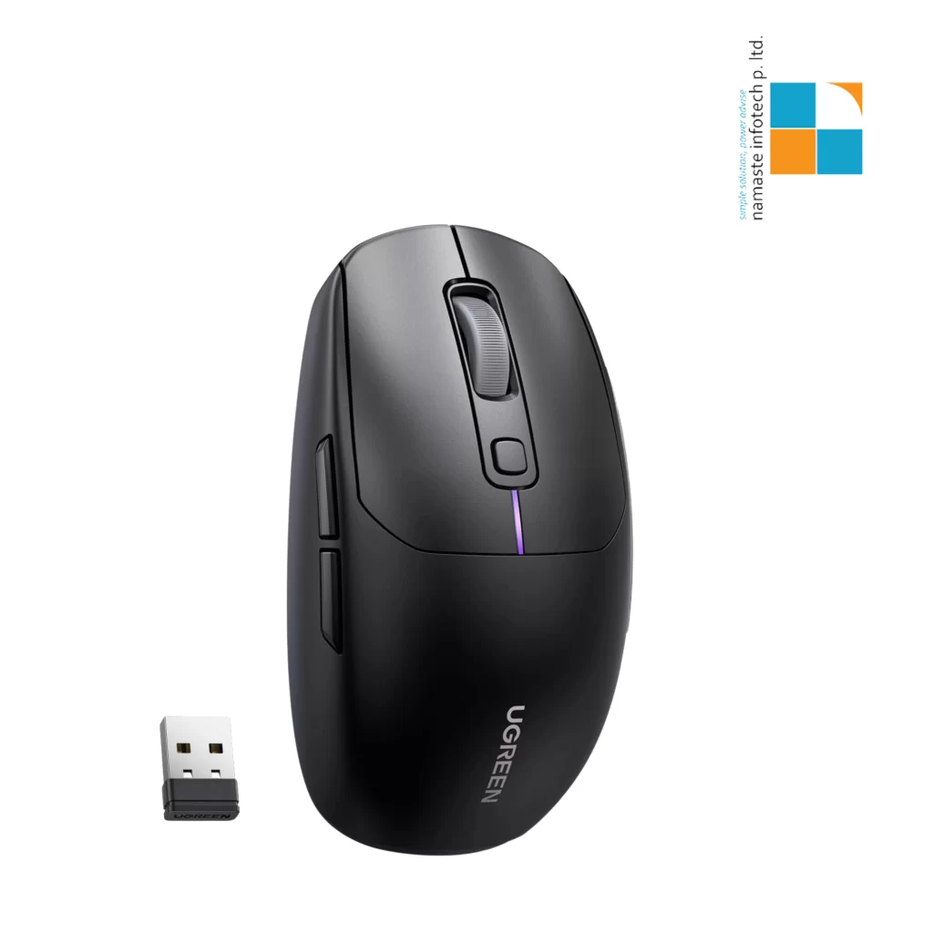 UGREEN MU103 / 90539 Lightweight Wireless Gaming Mouse (USB + Bluetooth + 2.4GHz, Rechargeable)