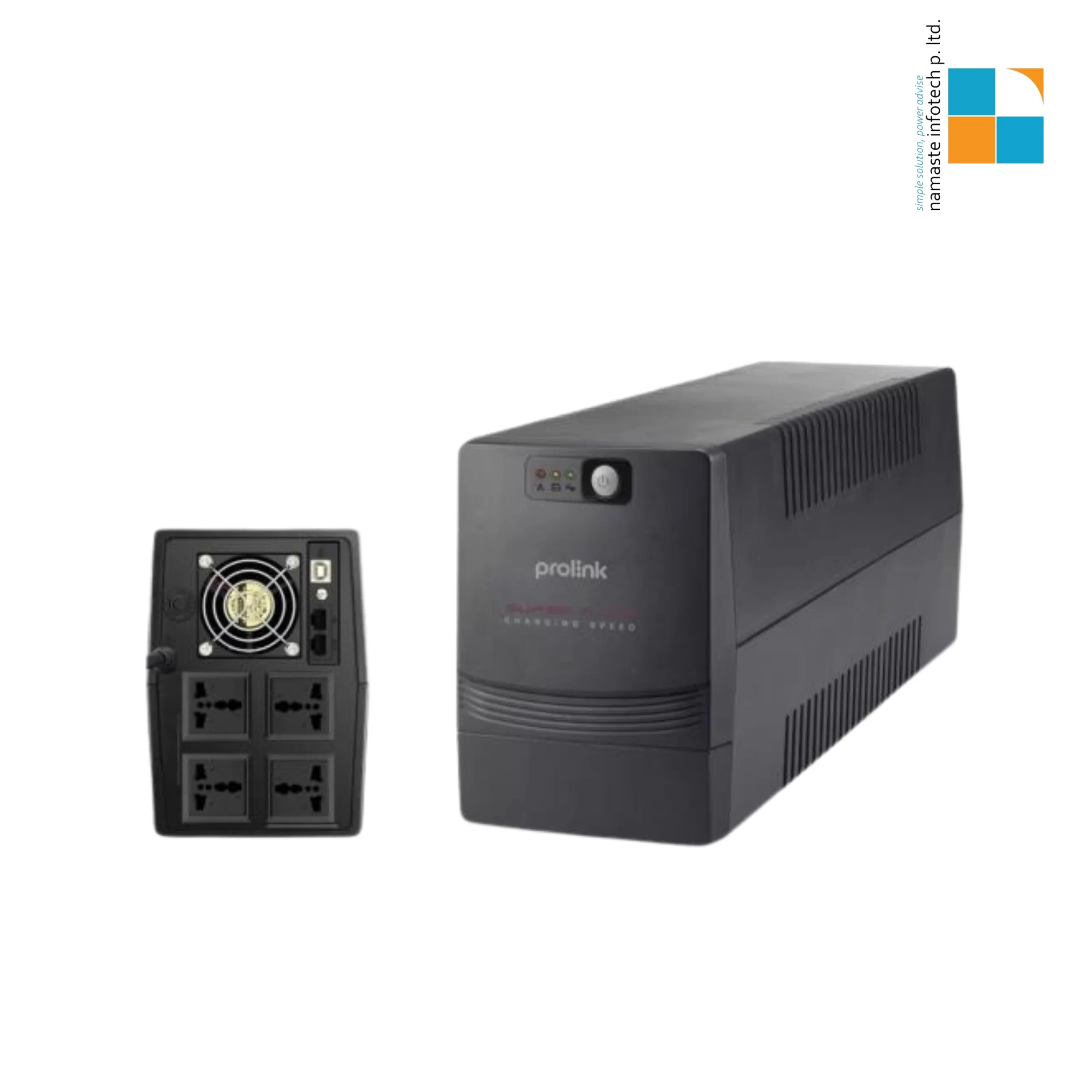 PROLiNK PRO1201SFC-4U 1200VA Line Interactive UPS with AVR & Super Fast Charging