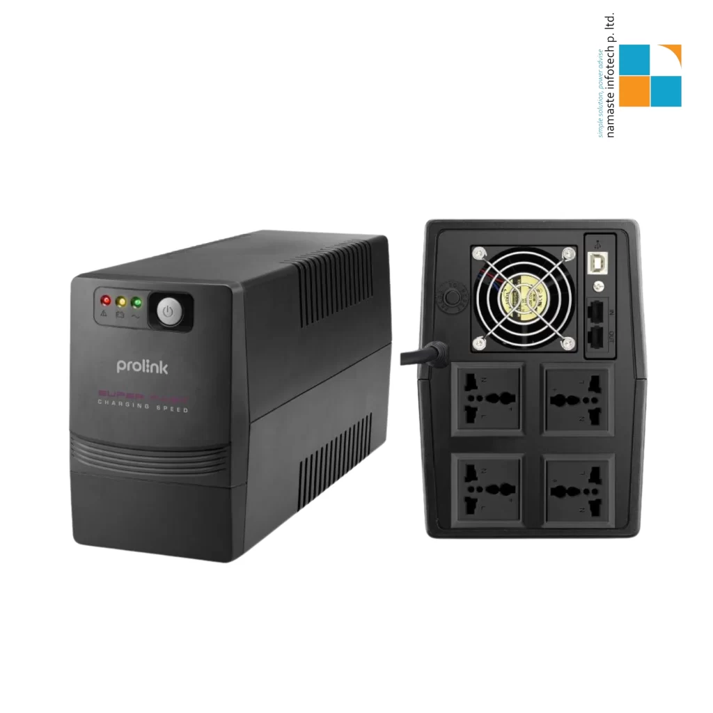 PROLiNK PRO1501SFCU-4U 1500VA Line Interactive UPS with AVR, USB Port, Super Fast Charging & EUPIN